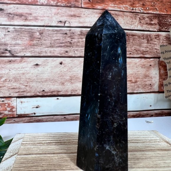 Natural Spiritual Astrophyllite Tower, Reiki Chakra Crystal Tower - Picture 3 of 10